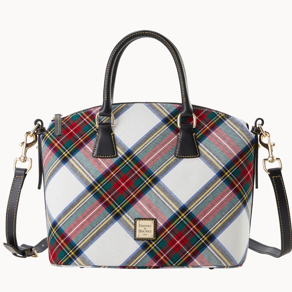 Dooney & Bourke Plaid Tartan Domed Satchel